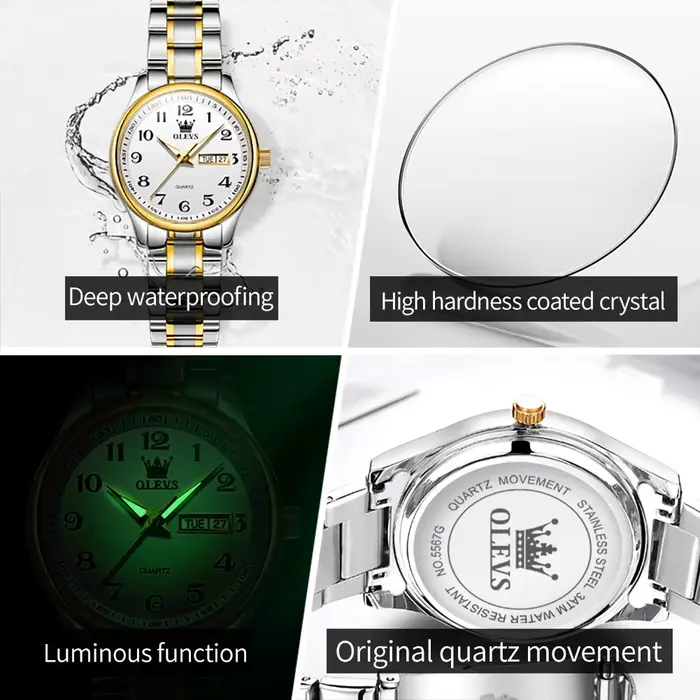 Montre à Quartz de Luxe pour Femme