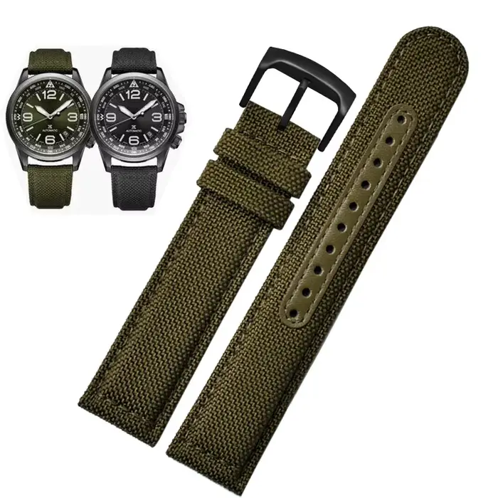 Bracelet de Montre Astronomique en Cuir et Nylon pour Homme
