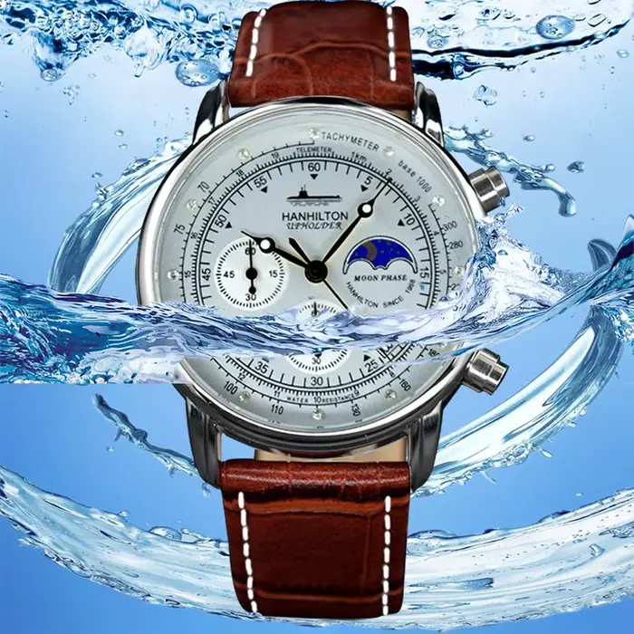 Montre à quartz étanche pour homme
