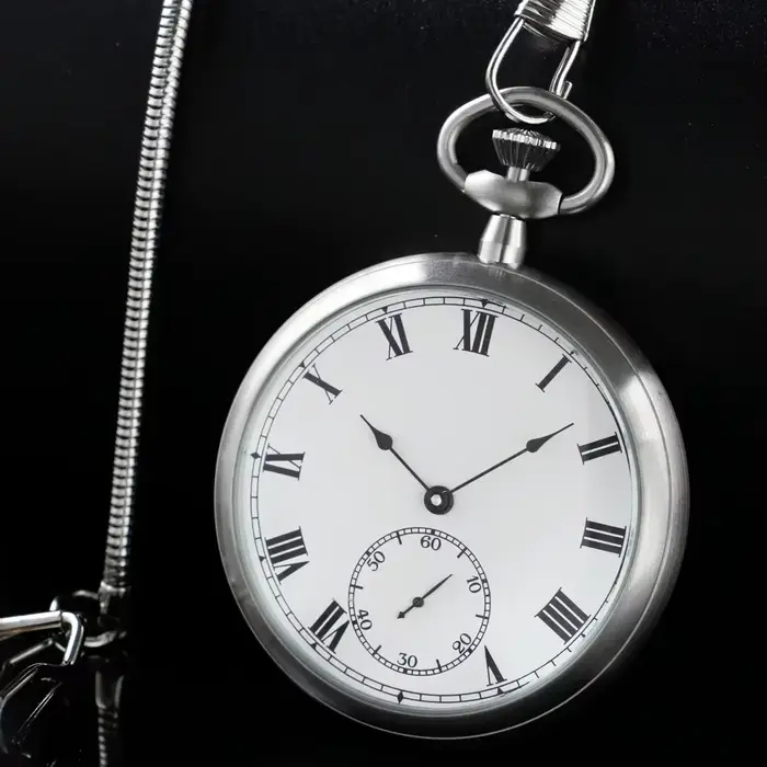Montre de poche impériale de luxe en acier de haute qualité