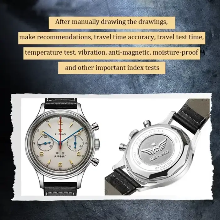 Nouvelle montre pour homme Pilot 1963 Aviation Timing