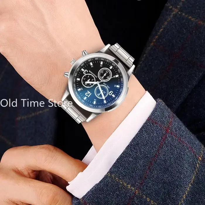 Montre à quartz décontractée de luxe pour hommes