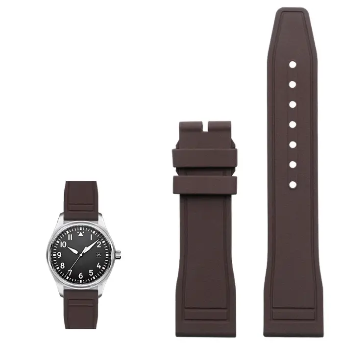 Bracelet de montre en caoutchouc naturel souple et étanche