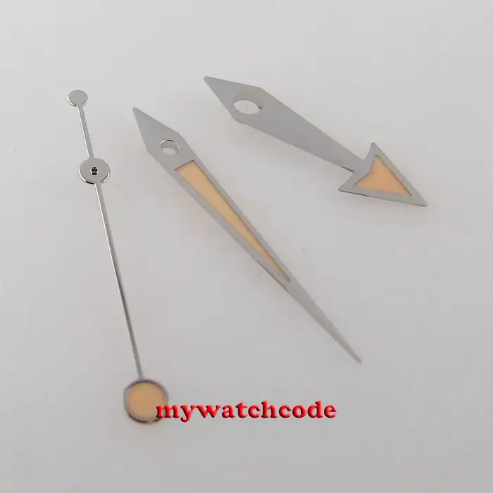 Aiguilles de montre LUME Lollipop Orange, adaptées au mouvement ETA 2824 2836 8215 NH35 NH36 7s26