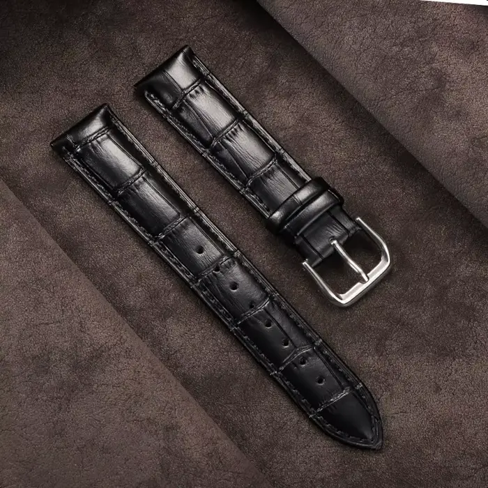    10/12/13/14/15/16/17/18/19/20/21/22/23/24mm Bracelet de montre en cuir véritable pour Bracelet d