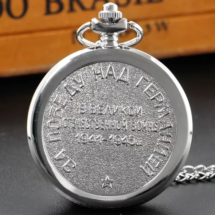 Montre à gousset — Montre de poche unisexe en argent Vintage