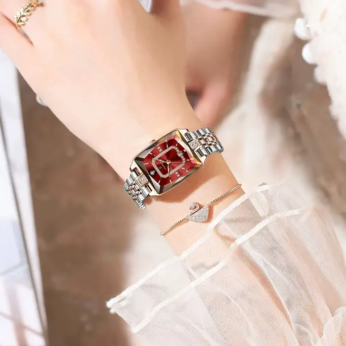 Montre POEDAGAR élégante avec fonction de date automatique et résistance à l'eau pour femmes occassions spéciales et quotidienne