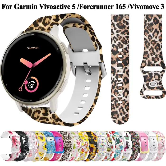 Bracelet de montre pour Garmin en silicone élégant et confortable pour femmes occasions quotidiennes et sportives