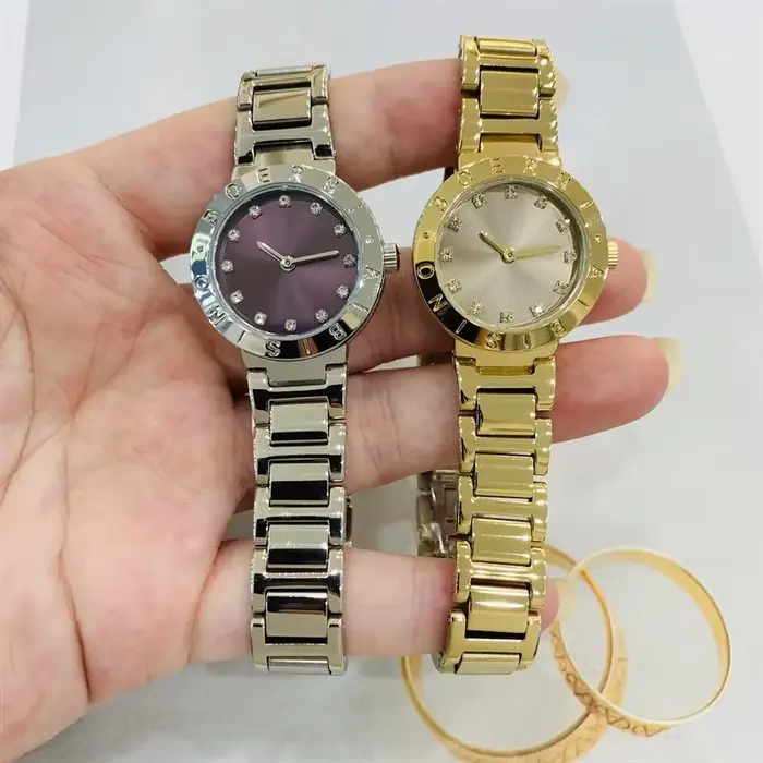 Montre Quartz Femmes Design Vintage Cadran Orologio Luxe Bracelet Acier Inoxydable Occasions Spéciales