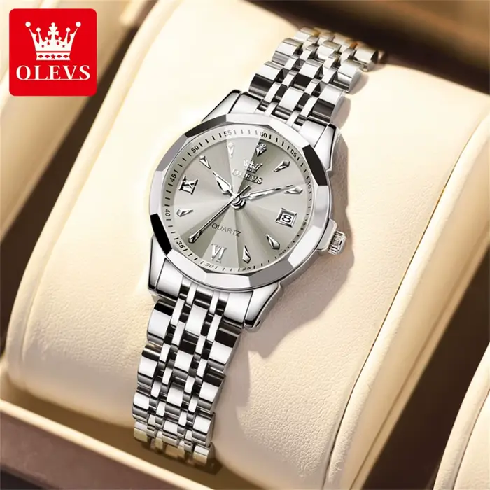 OLEVS 9998 femmes montre de luxe Original Quartz marque de mode étanche lumineux montre-bracelet calendrier fenêtre