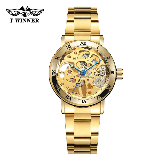 Montre Femme Luxe Haut de Gamme Originale WINNER 2026 – Squelette Mécanique en Acier Inoxydable, Élé