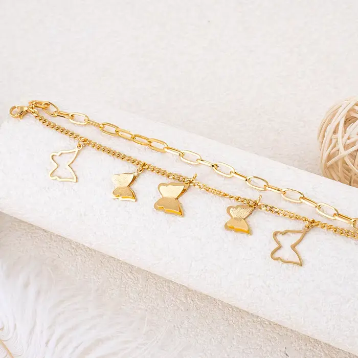Bracelet tendance pour femme en acier inoxydable