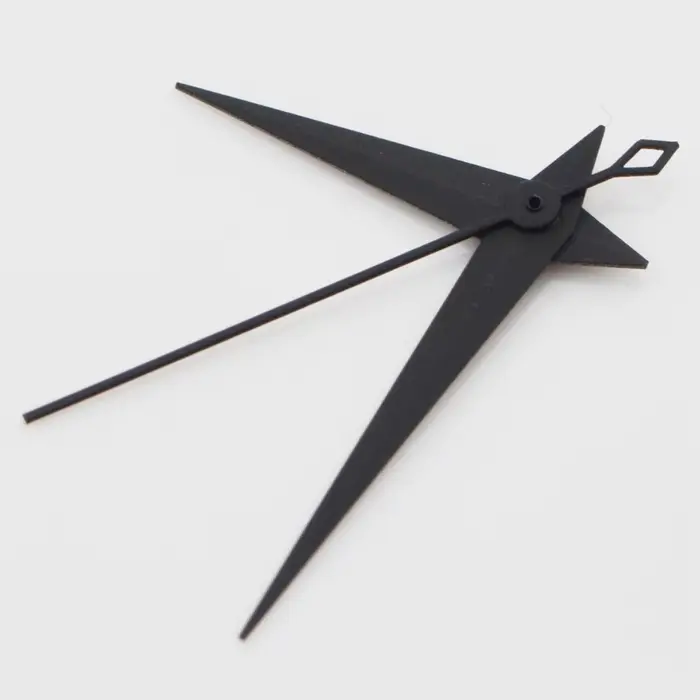 10*14*15mm noir Dauphine Aiguille présage Cocktail Style montre mains polies