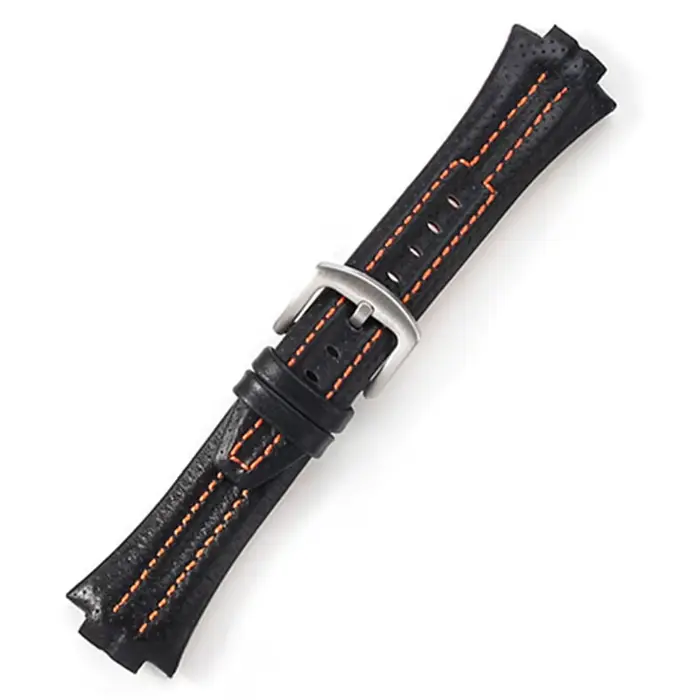 Bracelet de montre en cuir véritable 15x27mm, pour Seiko SNL021P1 SNL017P1 SNA595P2 SNL029P2, étanch