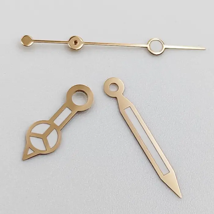 Aiguilles de montre en or Rose