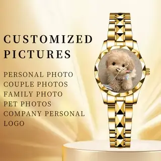 Montres personnalisées avec images sur mesure : Montres-bracelets de luxe pour femmes