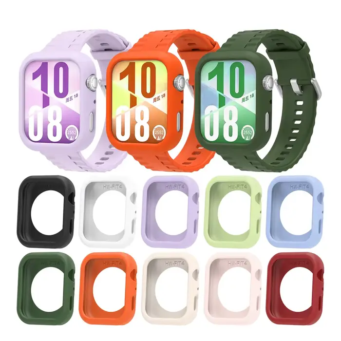 Bracelet en silicone pour Huawei Watch Fit 5 coloré confortable ajustable pour homme et femme occasions quotidiennes sportives élégantes