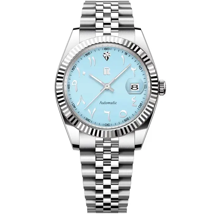 Nouvelles montres automatiques pour hommes 39mm montre-bracelet mécanique en acier inoxydable