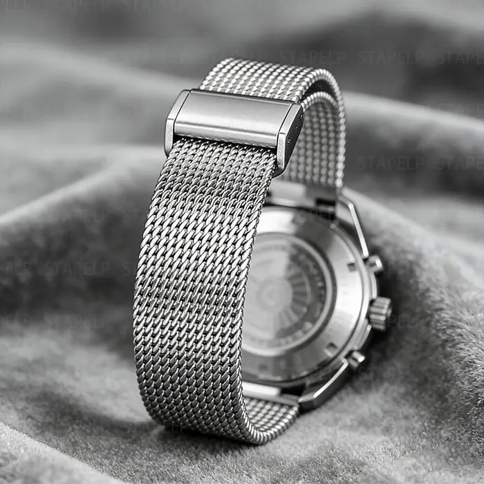 Bracelet de montre en maille métallique 18-19-20-21-22 mm à dégagement rapide