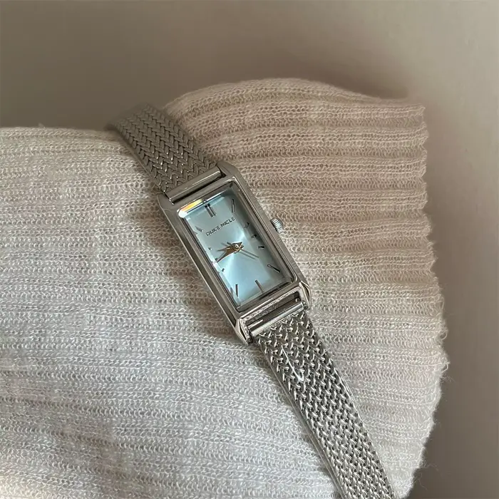Montre femme pour filles Quartz Reloj Mujer argent bleu or vert Orologio dames montre-bracelet Simpl