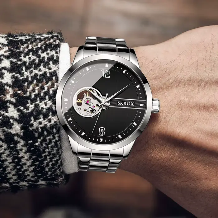 Montres-bracelets mécaniques étanches pour hommes