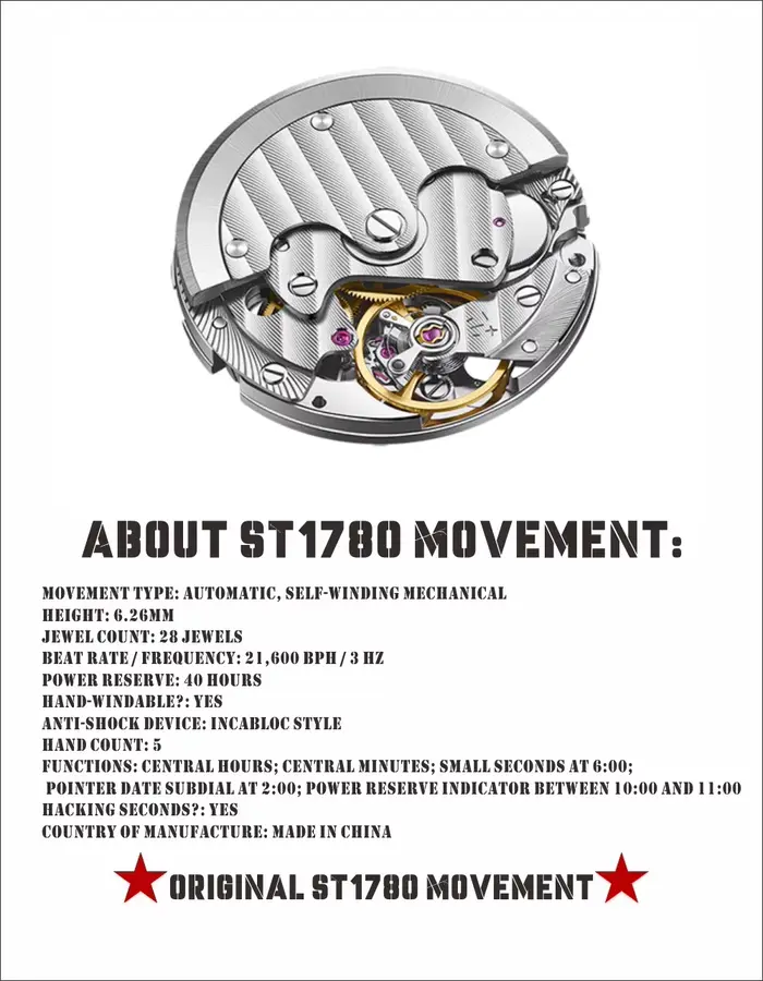 Mouvement mouette 1963 montres 40mm montre pilote pour hommes automatique mécanique poignet étanche 19 zuan rétro avec
