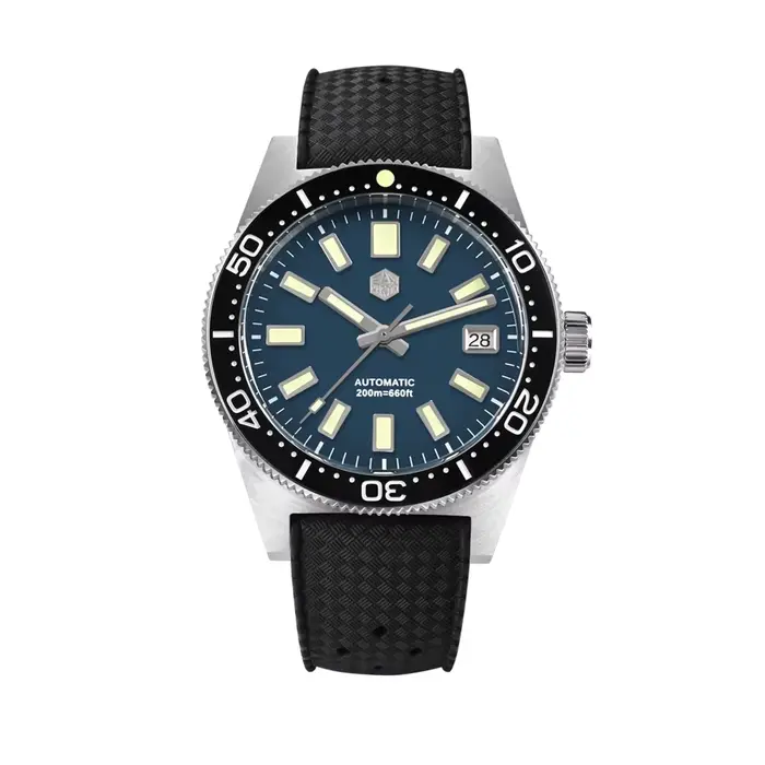 San Martin 62mas montre de plongée 39mm classique NH35 hommes montres mécaniques automatiques saphir