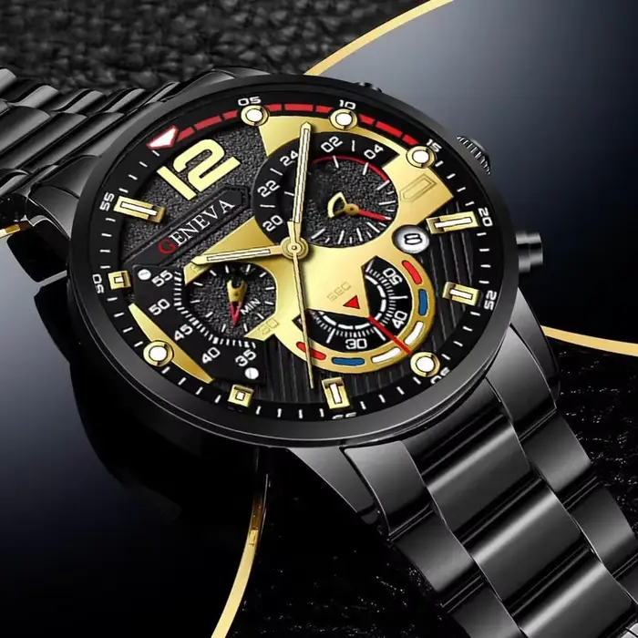 Montre Homme Moonbiffy Quartz Elégante et Polyvalente Occasions Spéciales Business Casual