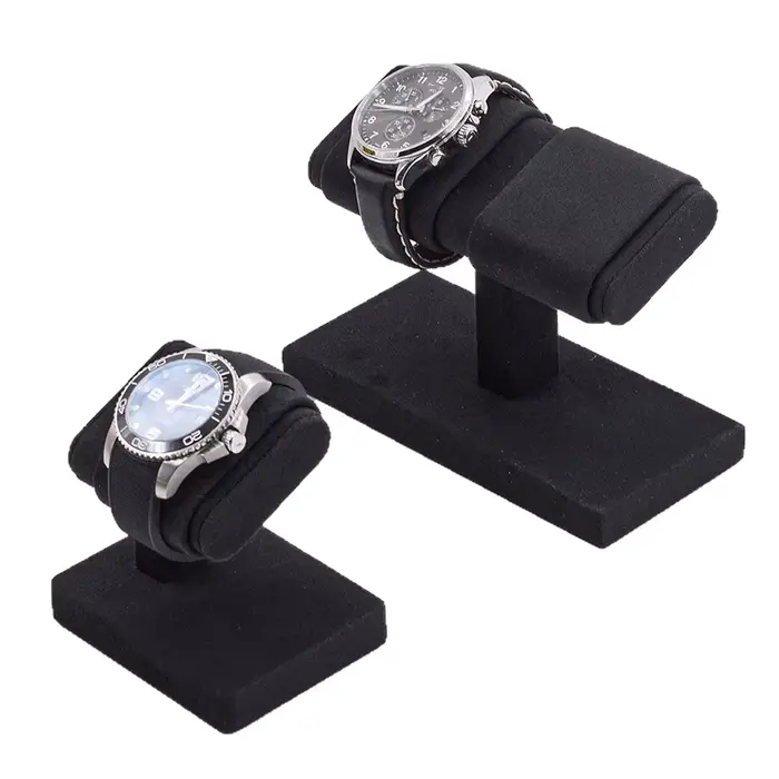 Support de Présentation pour Montres en Velours Noir