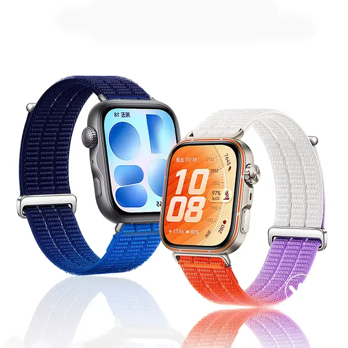 Bracelet en nylon respirant pour montre connectée HUAWEI Watch Fit 5/5 Pro/4/4 Pro/3