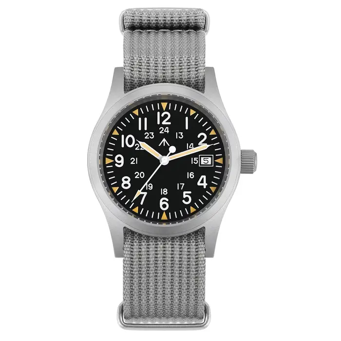 Militado ML05 montre militaire Ronda 515 mouvement à Quartz saphir bombé avec revêtement AR haute transparence lumineux 38mm montres Vintage