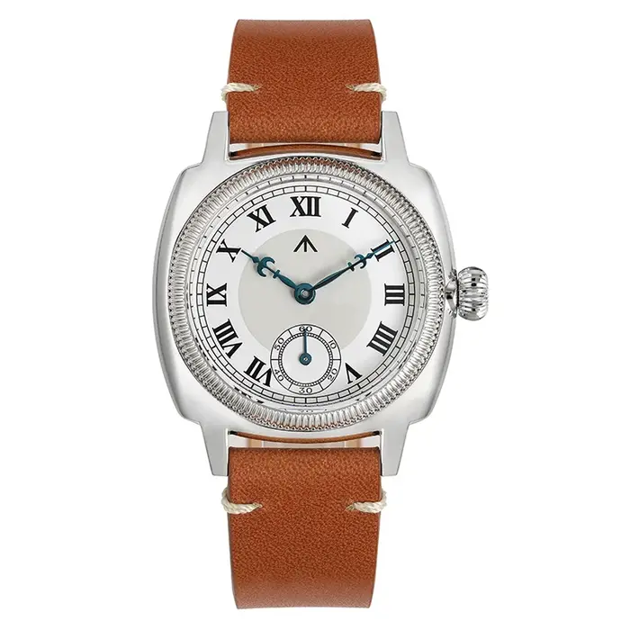 Montre Militado ML03 Vintage Quartz Boitier Carré Rétro Étanche 100M Bracelet Cuir Verre Saphir Occasions Spéciales Femme Homme Plongée Voyage