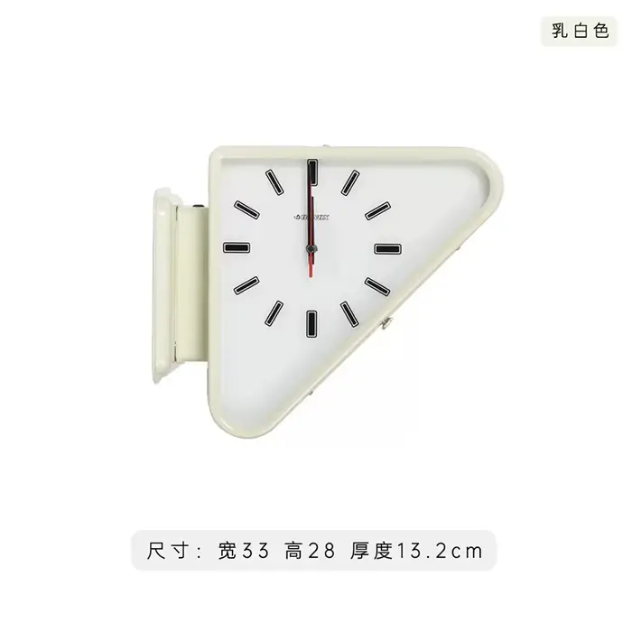 Horloges de minimalisme de salon, horloge murale double face, triangle moderne, mécanisme d'horloge,