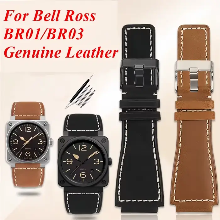 Bracelet de montre en cuir véritable pour hommes et femmes élégant et durable pour toutes les occasions spéciales et quotidiennes