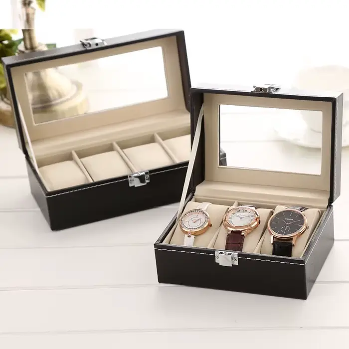 Boîte à montres en cuir pour la maison