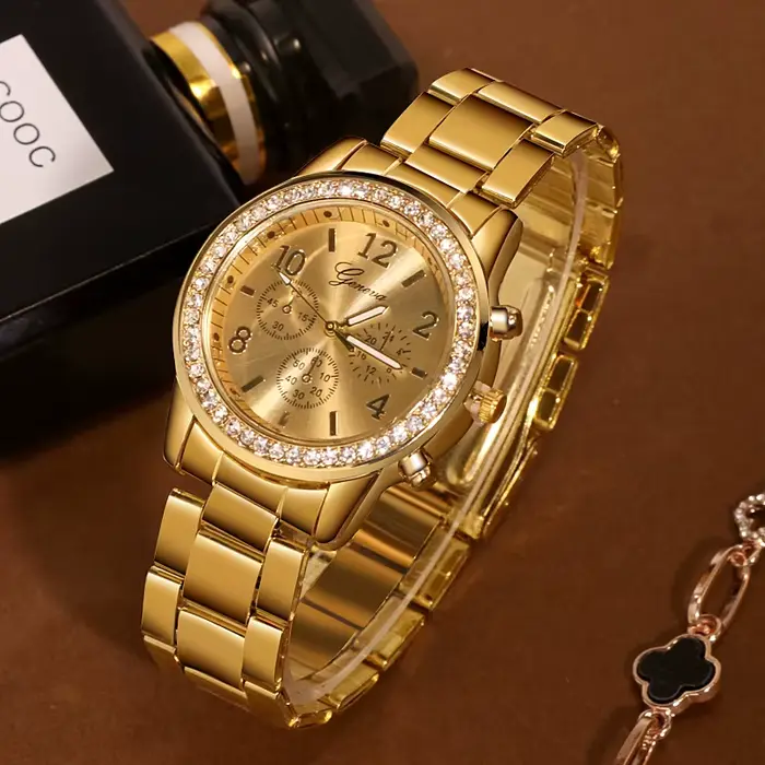 Genève classique luxe strass montre femmes montres mode dames