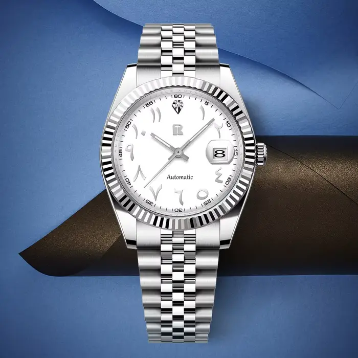 Nouvelles montres automatiques pour hommes 39mm montre-bracelet mécanique en acier inoxydable
