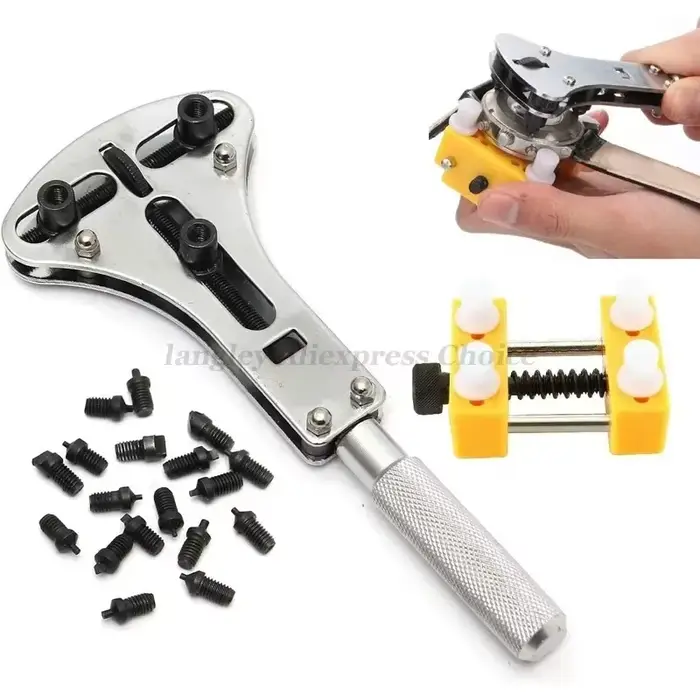 Outil de réparation de montre vis étanche réglable 3 griffes ouvre-boîtier arrière clé de retrait batterie montre clé de retrait plus proche occasion spéciale femme homme
