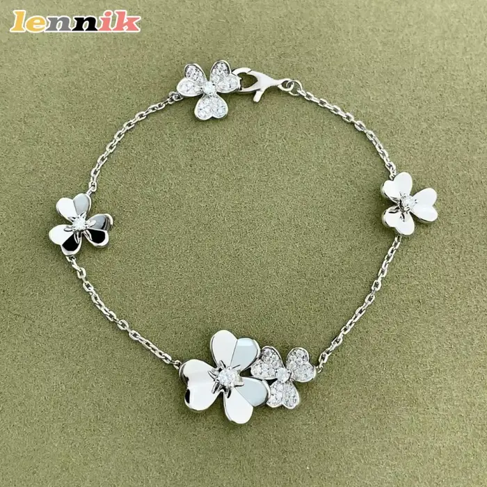 Bracelet trèfle à cinq fleurs pour femmes