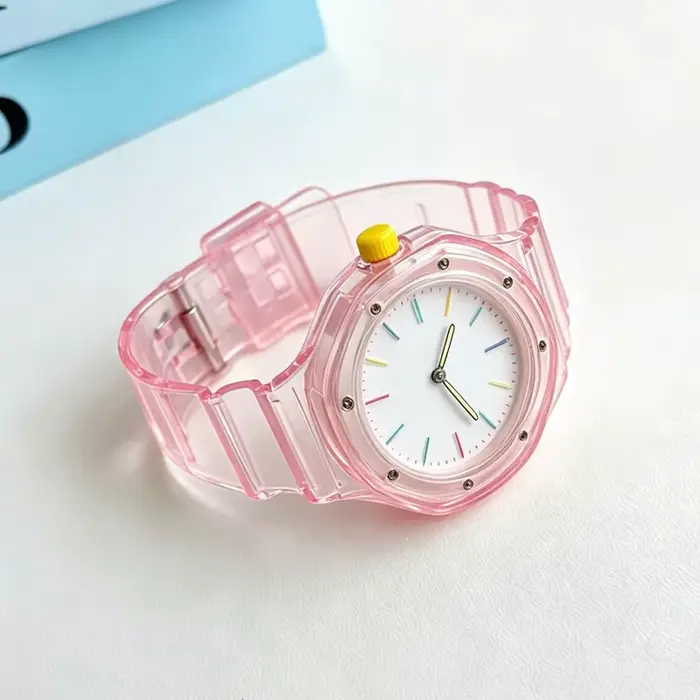 Bracelet transparent en TPU pour montres intelligentes résistant aux chocs et étanche pour homme et femme diverses occasions