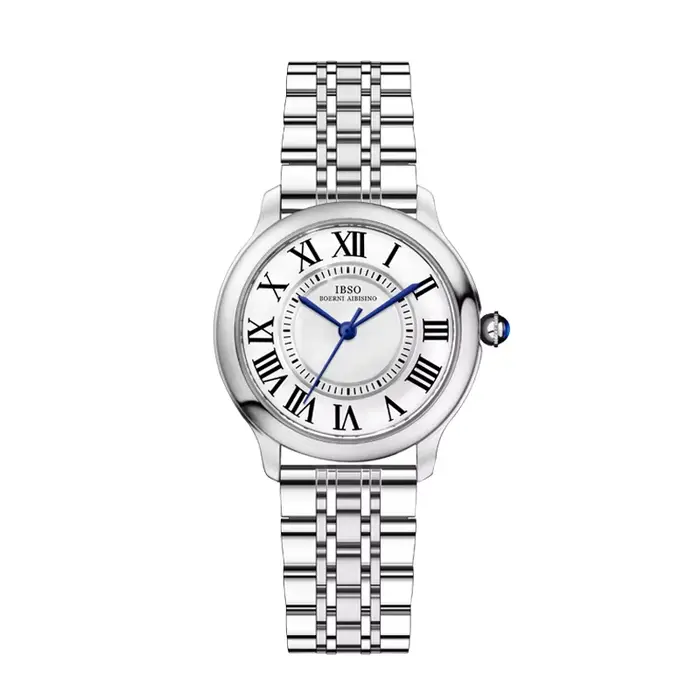 Montres-bracelets étanches en acier inoxydable rose pour femmes