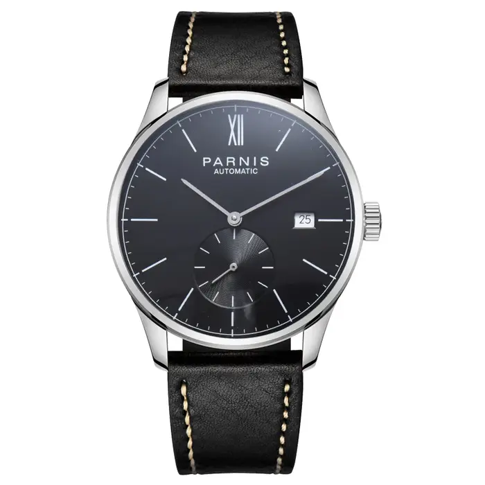 Parnis montres mécaniques montre minimaliste pour hommes montre-bracelet de luxe étanche automatique hombre Relogio Masculino calendrier 2025