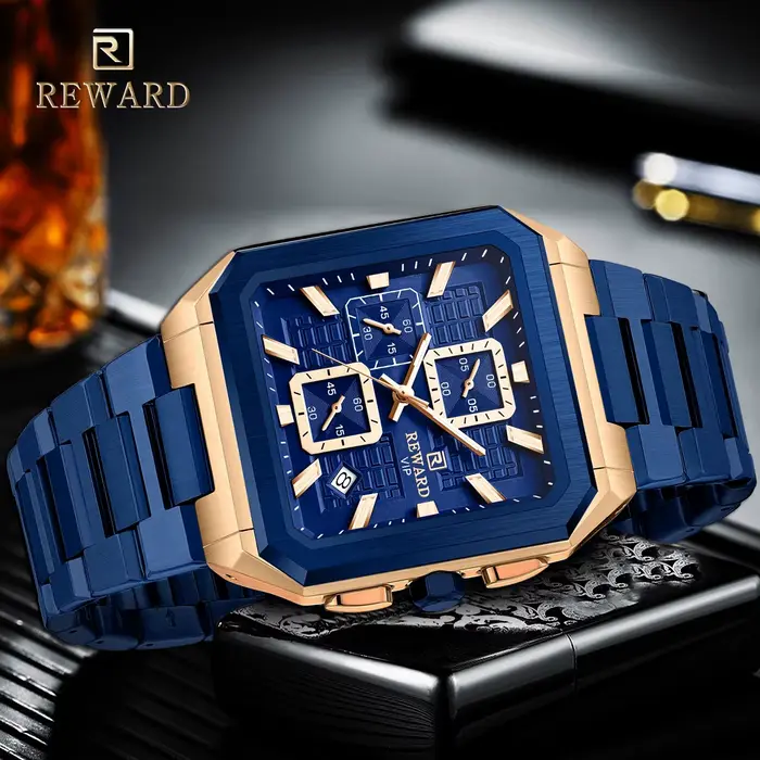 Montres à Quartz carrées pour hommes