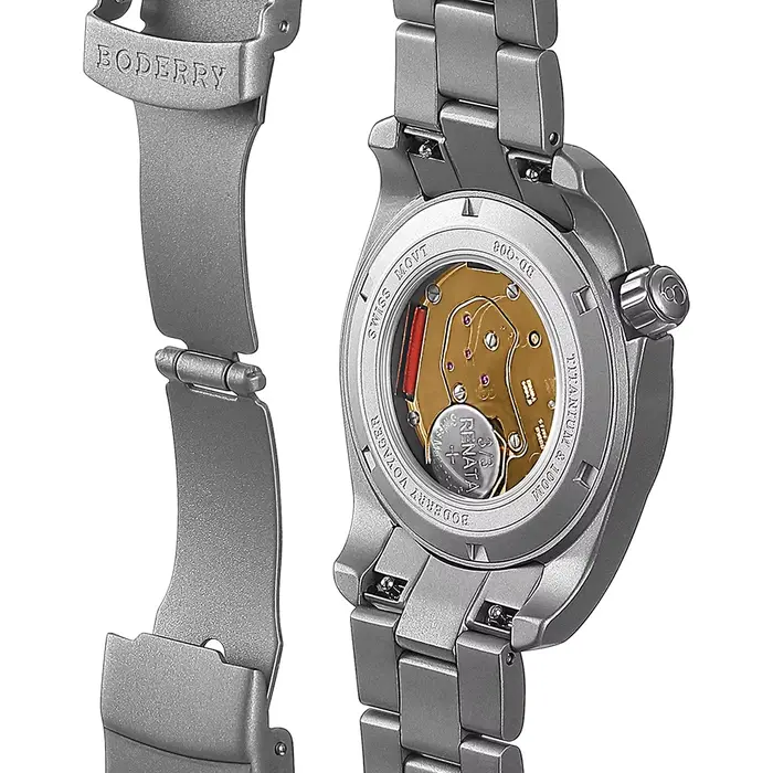 Montre de terrain en titane Boderry Voyager 38 résistante à l'eau pour homme et femme occasions spéciales quartz mouvement suisse ornementation superluminova occasionnels sportifs plongeurs aventure