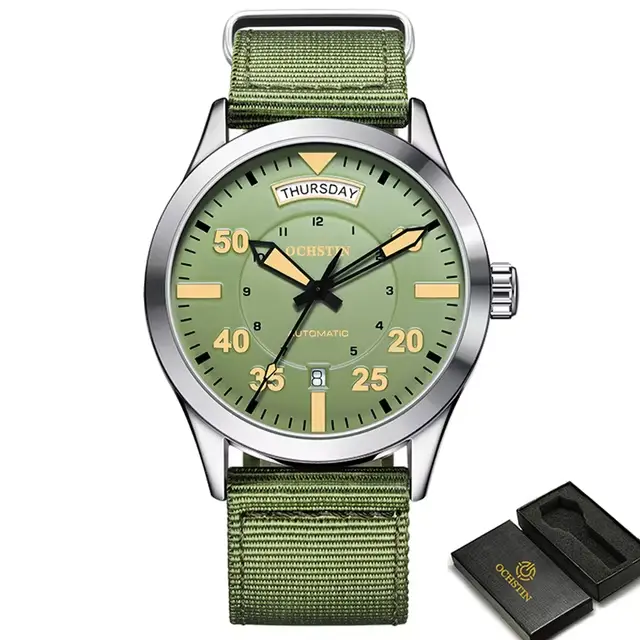 Montres pilotes pour hommes OCHSTIN montre mécanique automatique pour hommes montre-bracelet militai