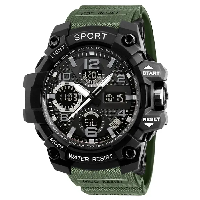 Montre à grand cadran pour hommes à la mode