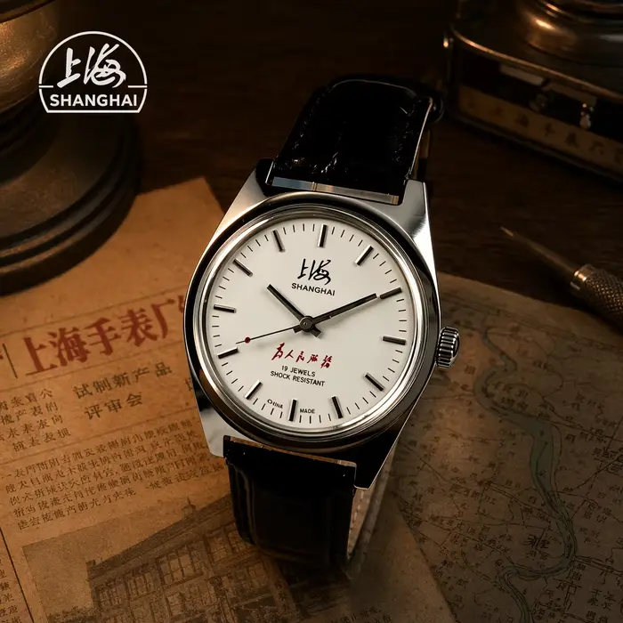 Montre mécanique manuelle vintage SHANGHAI pour homme