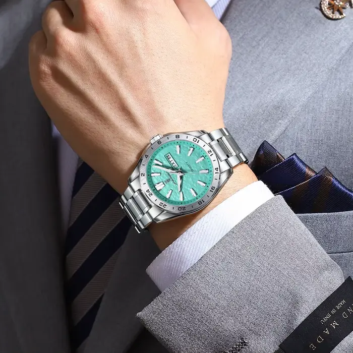 Montre homme POEDAGAR, mode exquise, haute qualité, étanche, lumineuse, montre de travail pour homme