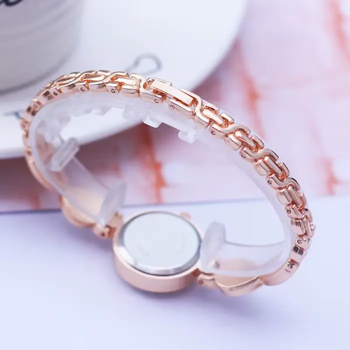 Montre à Quartz Diamant Luxe et Mode pour Jeunes Filles Occasions Spéciales Bracelet Acier Inoxydable