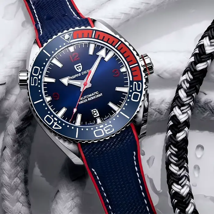 PAGANI DESIGN classique luxe hommes montre-bracelet mécanique verre saphir horloge haut marque en acier inoxydable